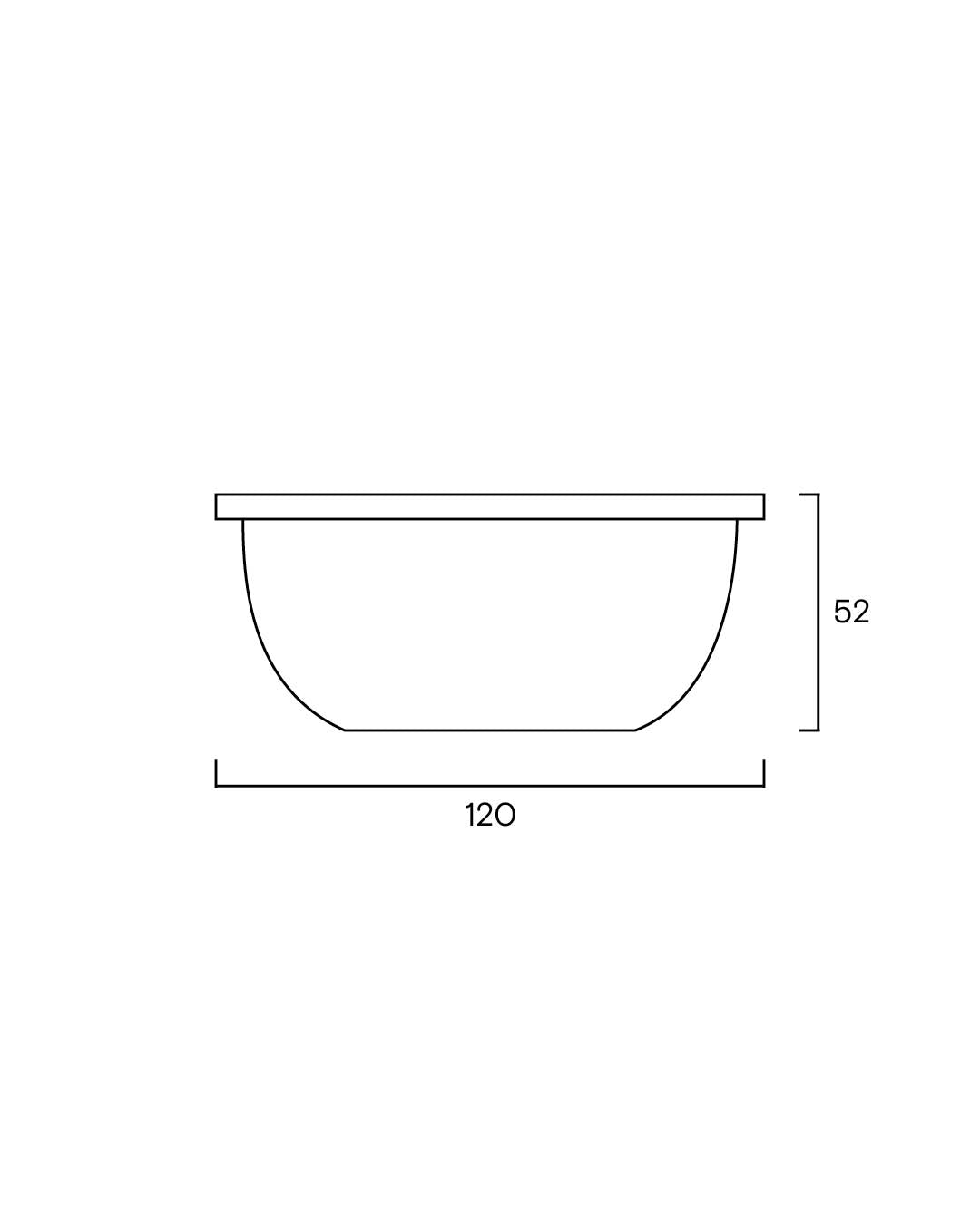 Small Rim Bowl - Citron